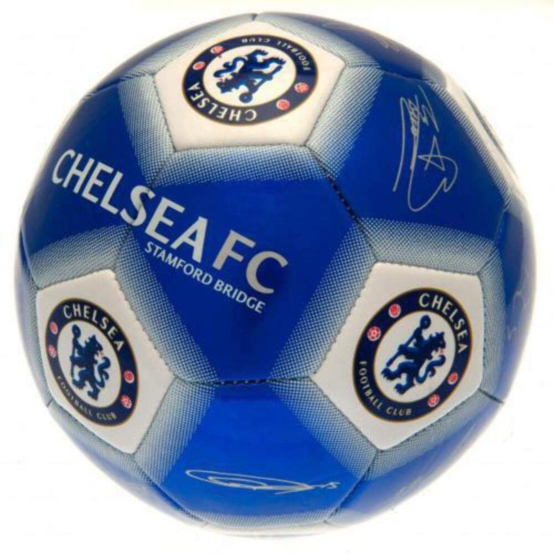Chelsea كرة قدم تشيلسي بتوقيع أزرق حجم 5 2018 - Image 1